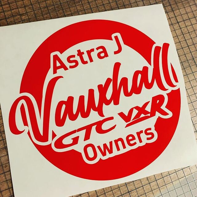 Vauxhall Astra J GTC VXR Owners | Group Stickers | Decals | Club ...